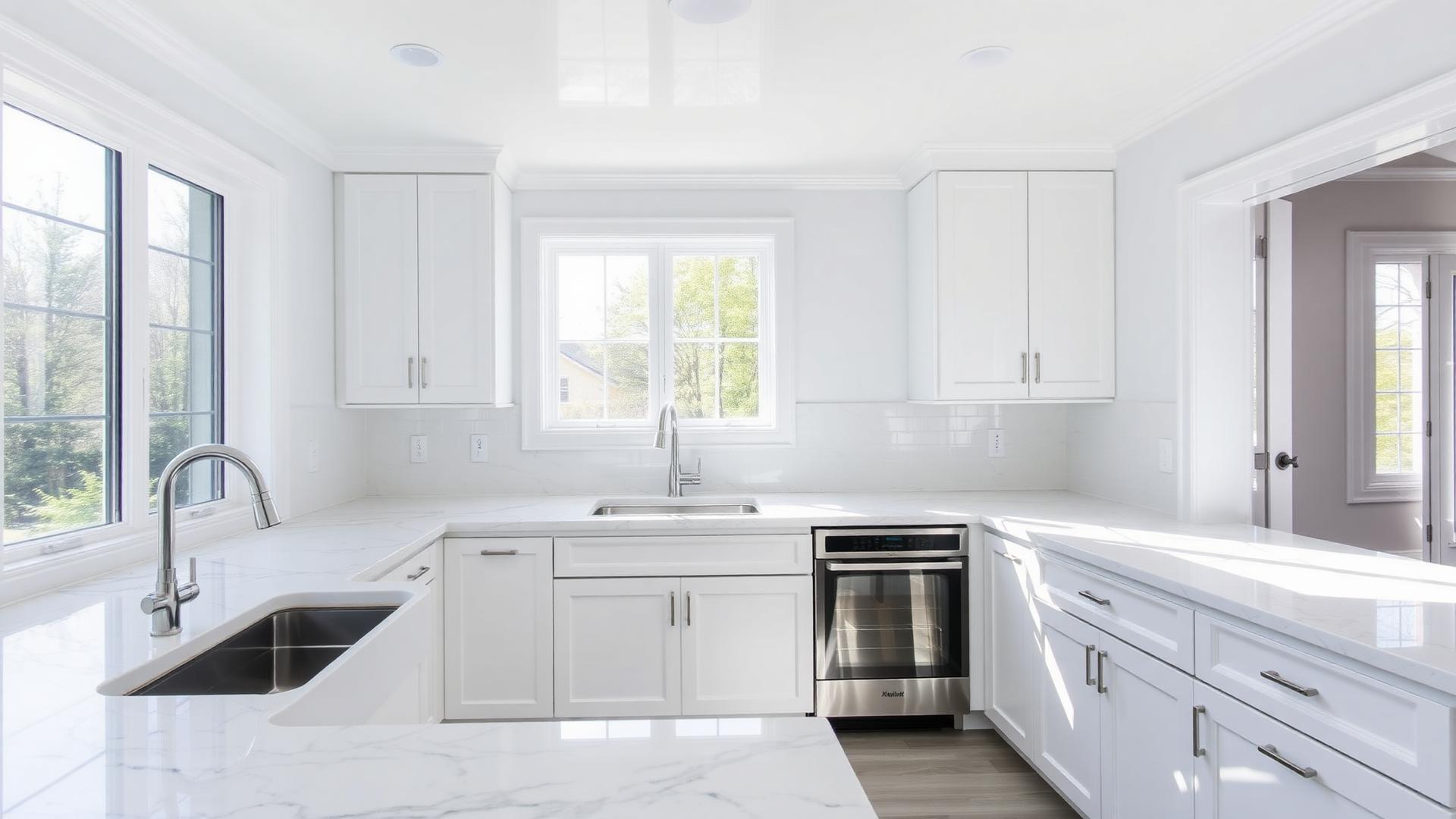 A freshly cleaned kitchen in a Baton Rouge home